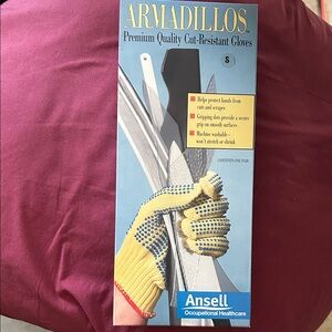 Cut-Resistant Gloves - Yellow and Blue